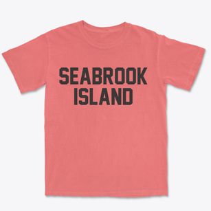 Seabrook Island South Carolina Classic Block Premium Heavyweight T-shirt