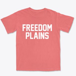 Freedom Plains New York Classic Block Premium Heavyweight T-shirt