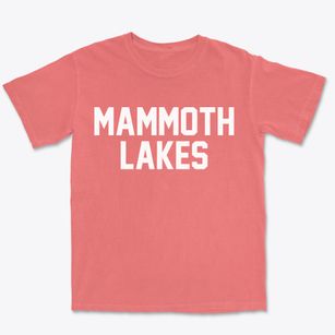 Mammoth Lakes California Classic Block Premium Heavyweight T-shirt