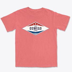 Oswego Illinois Diamond Star Premium Heavyweight T-shirt