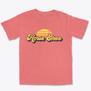 Horse Shoe North Carolina Sublime Sunset Premium Heavyweight T-shirt