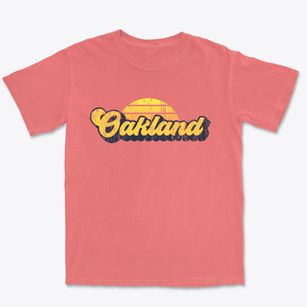 Oakland Iowa Sublime Sunset Premium Heavyweight T-shirt