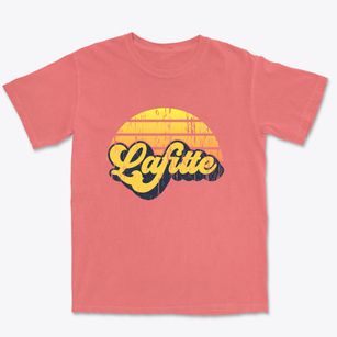 Lafitte Louisiana Sublime Sunset Premium Heavyweight T-shirt