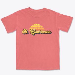 St. Lawrence South Dakota Sublime Sunset Premium Heavyweight T-shirt