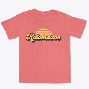 Kalamazoo Michigan Sublime Sunset Premium Heavyweight T-shirt