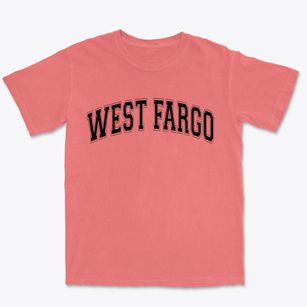 West Fargo North Dakota Varsity Premium Heavyweight T-shirt