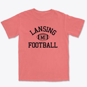 Lansing Michigan Football Premium Heavyweight T-shirt
