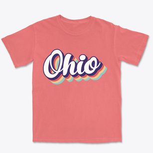  Ohio Retro Candy Vibes Premium Heavyweight T-shirt