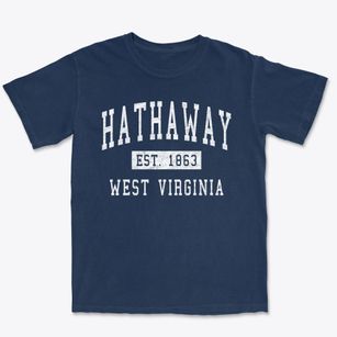 Hathaway West Virginia Classic Established Premium Heavyweight T-shirt