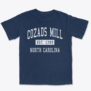Cozads Mill North Carolina Classic Established Premium Heavyweight T-shirt