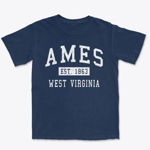 Ames West Virginia Classic Established Premium Heavyweight T-shirt