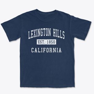 Lexington Hills California Classic Established Premium Heavyweight T-shirt