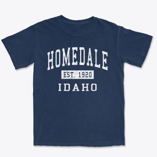 Homedale Idaho Classic Established Premium Heavyweight T-shirt