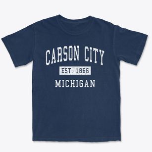 Carson City Michigan Classic Established Premium Heavyweight T-shirt