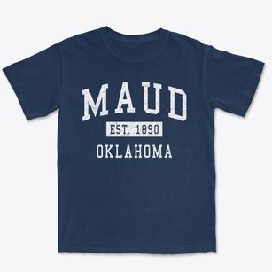 Maud Oklahoma Classic Established Premium Heavyweight T-shirt