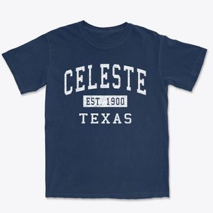 Celeste Texas Classic Established Premium Heavyweight T-shirt