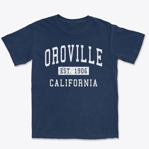 Oroville California Classic Established Premium Heavyweight T-shirt