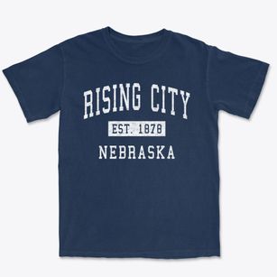 Rising City Nebraska Classic Established Premium Heavyweight T-shirt