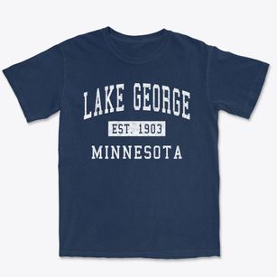 Lake George Minnesota Classic Established Premium Heavyweight T-shirt