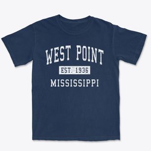 West Point Mississippi Classic Established Premium Heavyweight T-shirt