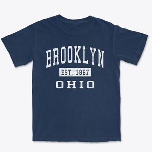 Brooklyn Ohio Classic Established Premium Heavyweight T-shirt