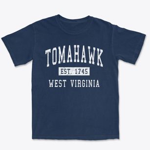 Tomahawk West Virginia Classic Established Premium Heavyweight T-shirt
