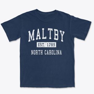 Maltby North Carolina Classic Established Premium Heavyweight T-shirt