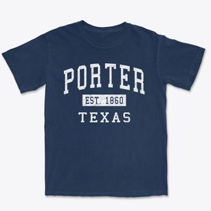 Porter Texas Classic Established Premium Heavyweight T-shirt