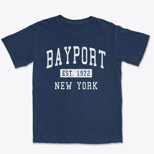 Bayport New York Classic Established Premium Heavyweight T-shirt