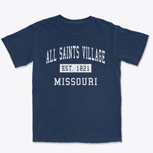 All Saints Village Missouri Classic Established Premium Heavyweight T-shirt