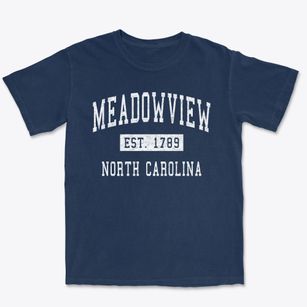 Meadowview North Carolina Classic Established Premium Heavyweight T-shirt