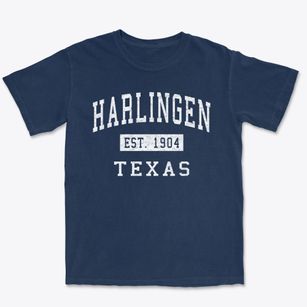 Harlingen Texas Classic Established Premium Heavyweight T-shirt