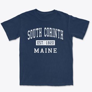 South Corinth Maine Classic Established Premium Heavyweight T-shirt