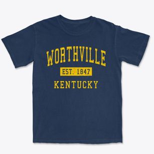 Worthville Kentucky Classic Established Premium Heavyweight T-shirt