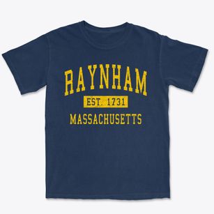 Raynham Massachusetts Classic Established Premium Heavyweight T-shirt