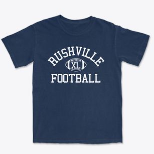 Rushville Consolidated High School Classic Football Premium Heavyweight T-shirt