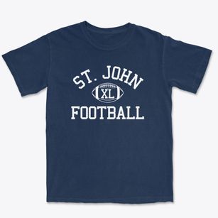 Saint John Lutheran School Classic Football Premium Heavyweight T-shirt