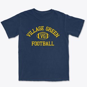 Village Green Christian School Classic Football Premium Heavyweight T-shirt