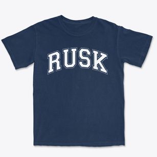 Rusk Elementary School Varsity Arch Premium Heavyweight T-shirt