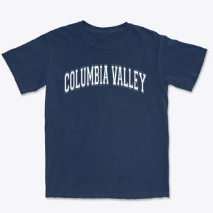 Columbia Valley Elementary School Varsity Arch Premium Heavyweight T-shirt