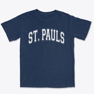 Saint Pauls Lutheran School Varsity Arch Premium Heavyweight T-shirt