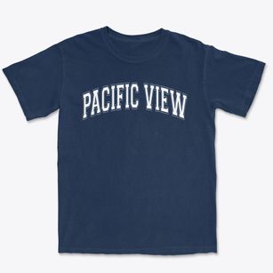 Pacific View Community Day School Varsity Arch Premium Heavyweight T-shirt