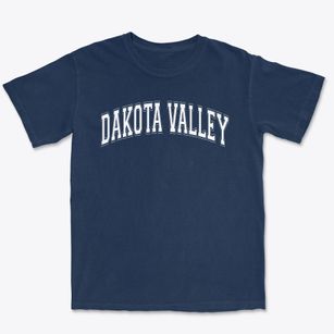 Dakota Valley Elementary School Varsity Arch Premium Heavyweight T-shirt