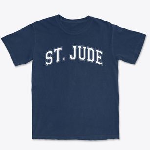 Saint Jude School Varsity Arch Premium Heavyweight T-shirt