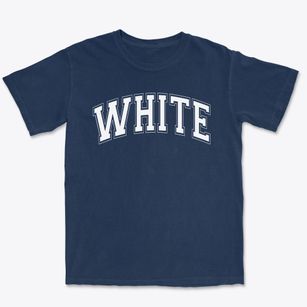 White Elementary School Varsity Arch Premium Heavyweight T-shirt