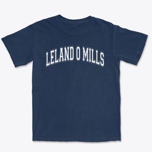 Leland O Mills Elementary School Varsity Arch Premium Heavyweight T-shirt