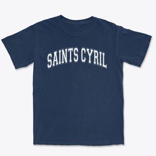 Saints Cyril And Methodius School Varsity Arch Premium Heavyweight T-shirt