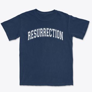 Resurrection Parish Varsity Arch Premium Heavyweight T-shirt
