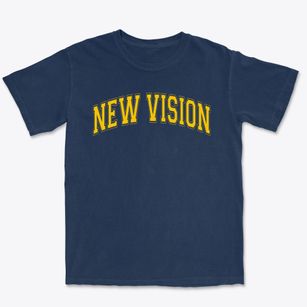 New Vision Alternative School Varsity Arch Premium Heavyweight T-shirt