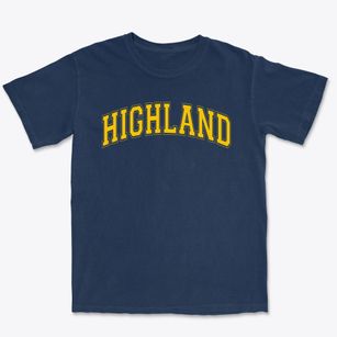 Highland Middle School Varsity Arch Premium Heavyweight T-shirt